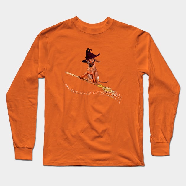 Halloween Hound! Long Sleeve T-Shirt by Leisa